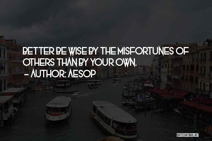 Others Misfortunes Quotes By Aesop