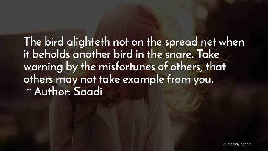 Others Misfortunes Quotes By Saadi