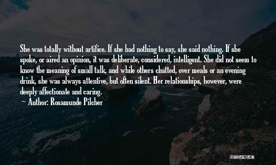 Others Not Caring Quotes By Rosamunde Pilcher