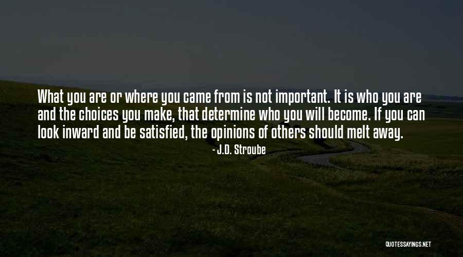 Others Opinions Of You Quotes By J.D. Stroube