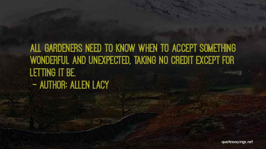 Others Taking Credit Quotes By Allen Lacy