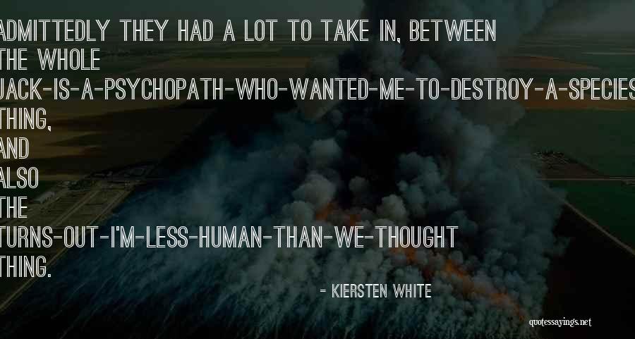 Oubaali Vs Warren Quotes By Kiersten White Oubaali Vs Warren Quotes By Kiersten White