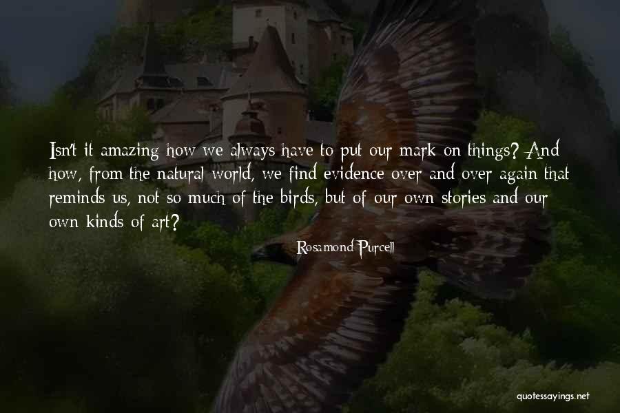 Our Amazing World Quotes By Rosamond Purcell