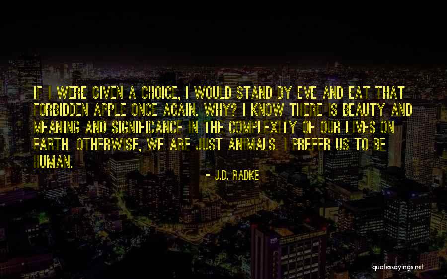 Our Choices Have Significance Quotes By J.D. Radke Our Choices Have Significance Quotes By J.D. Radke