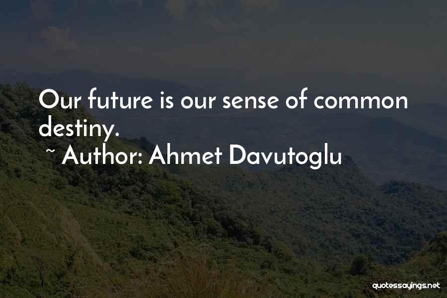 Our Common Future Quotes By Ahmet Davutoglu