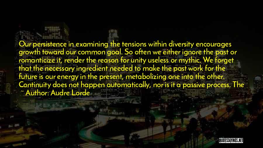 Our Common Future Quotes By Audre Lorde