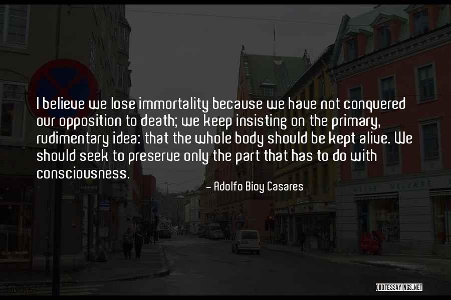 Our Consciousness Quotes By Adolfo Bioy Casares