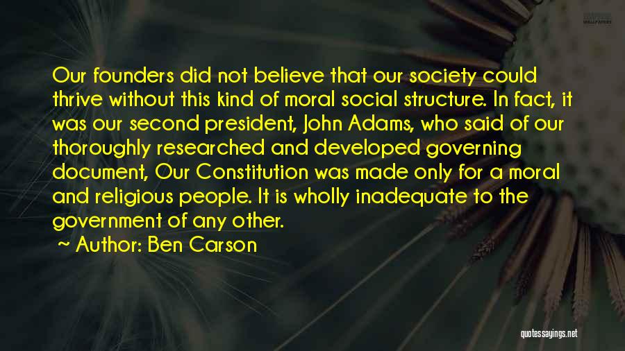 Our Constitution Quotes By Ben Carson