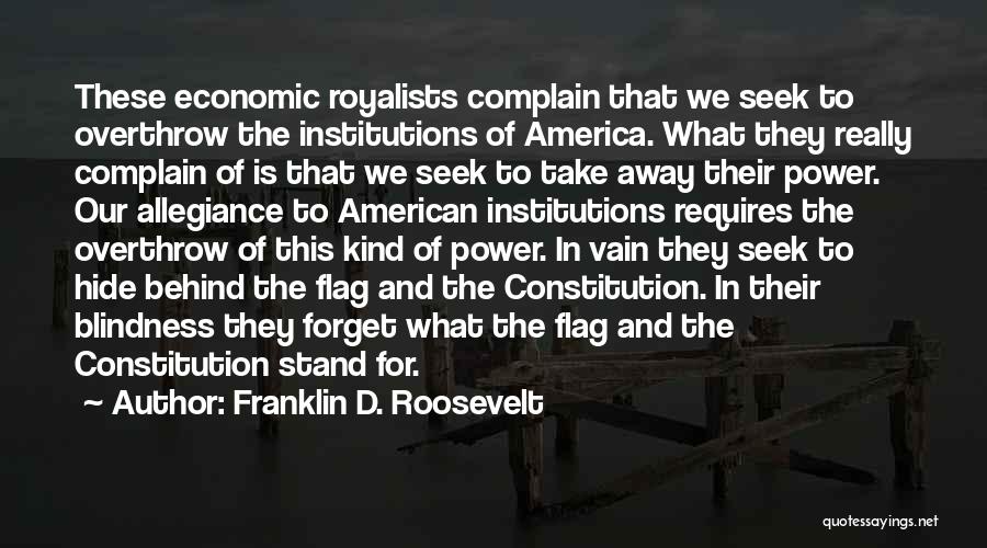 Our Constitution Quotes By Franklin D. Roosevelt