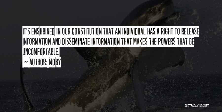 Our Constitution Quotes By Moby