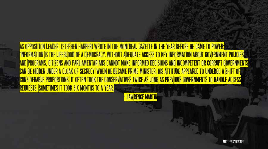 Our Corrupt Government Quotes By Lawrence Martin Our Corrupt Government Quotes By Lawrence Martin