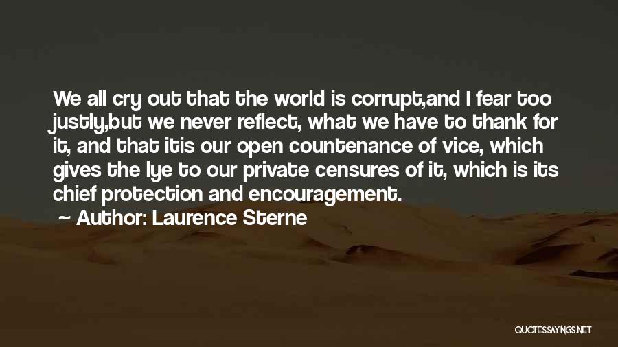 Our Corrupt World Quotes By Laurence Sterne