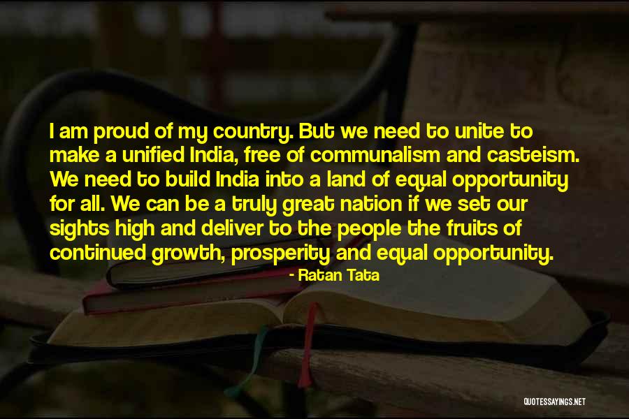 Our Country India Quotes By Ratan Tata