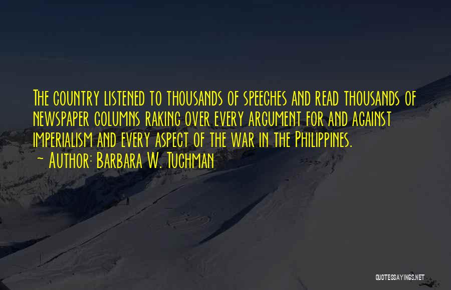 Our Country Philippines Quotes By Barbara W. Tuchman