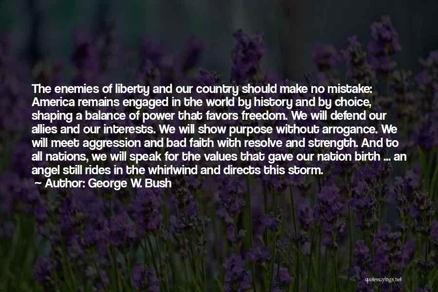 Our Country's Freedom Quotes By George W. Bush