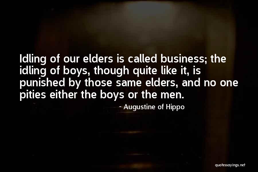 Our Elders Quotes By Augustine Of Hippo Our Elders Quotes By Augustine Of Hippo