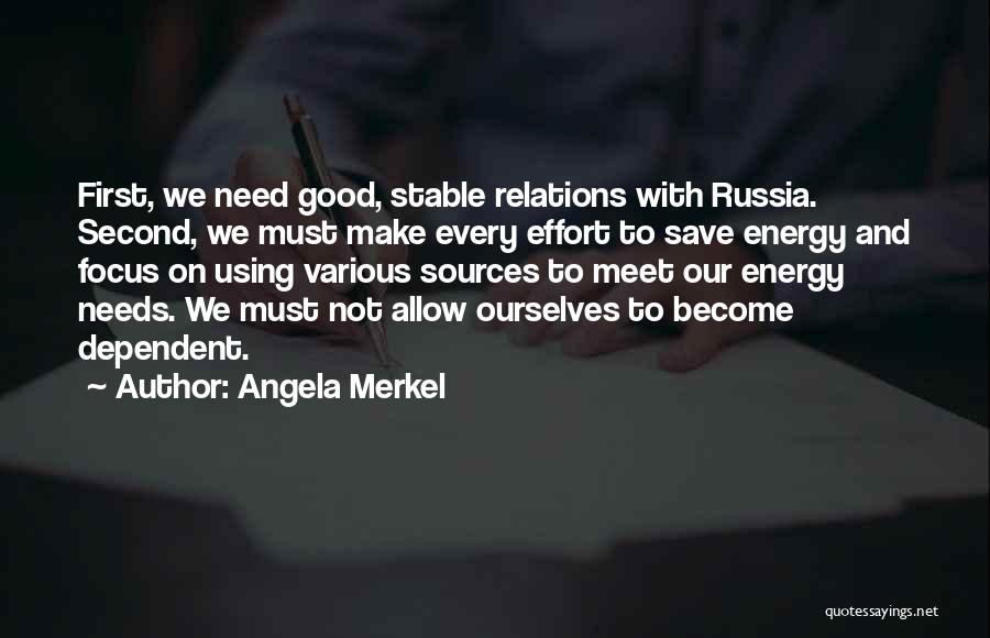 Our First Meet Quotes By Angela Merkel