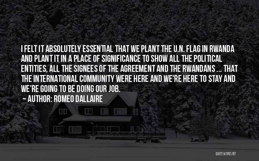 Our Flag Quotes By Romeo Dallaire