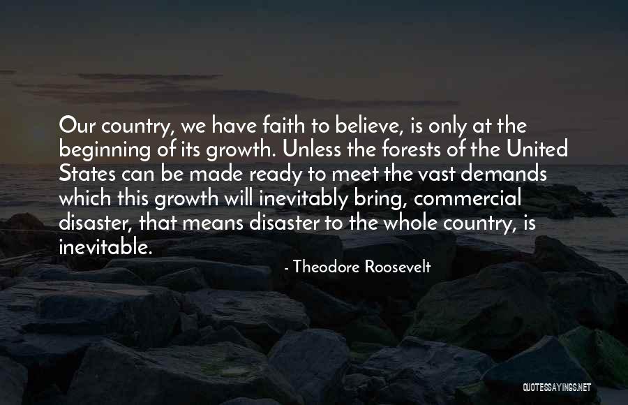 Our Forests Quotes By Theodore Roosevelt