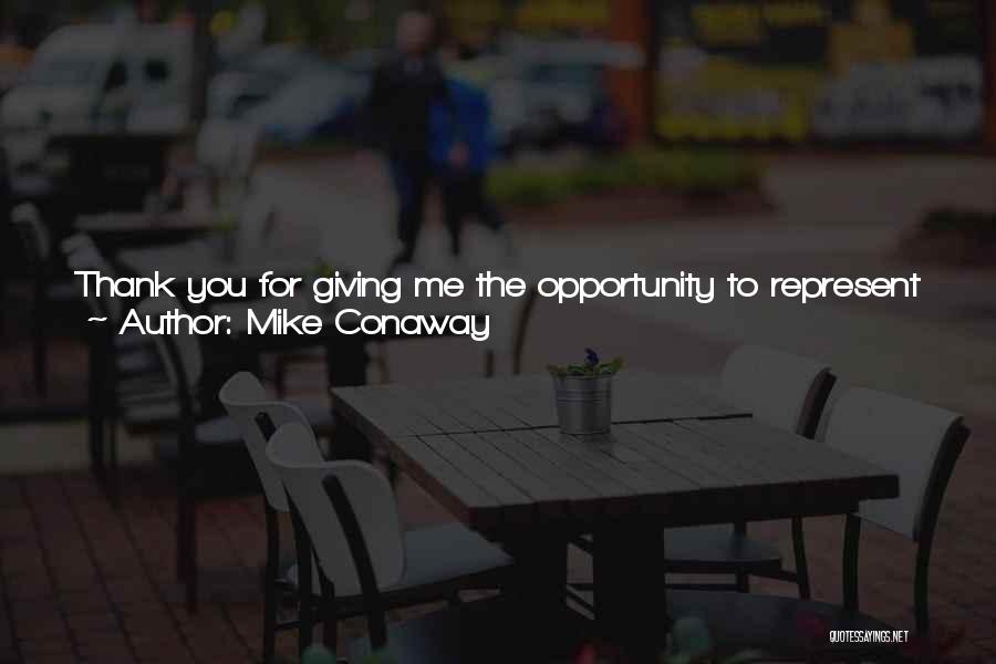 Our Future Together Love Quotes By Mike Conaway