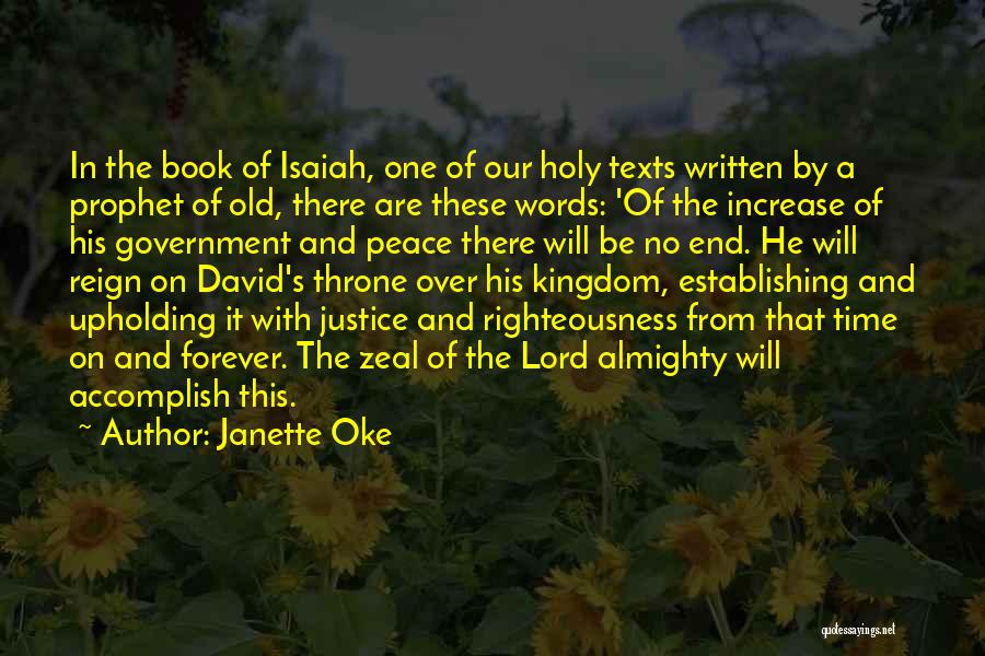 Our Holy Prophet Quotes By Janette Oke