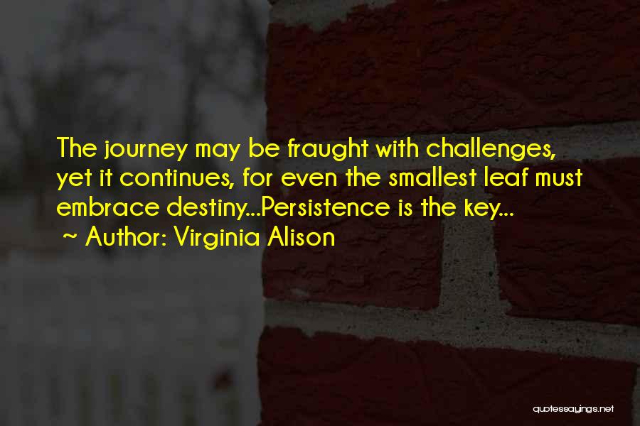 Our Journey Continues Quotes By Virginia Alison