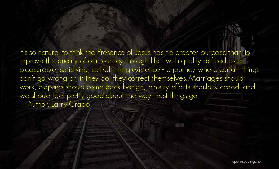 Our Journey Through Life Quotes By Larry Crabb