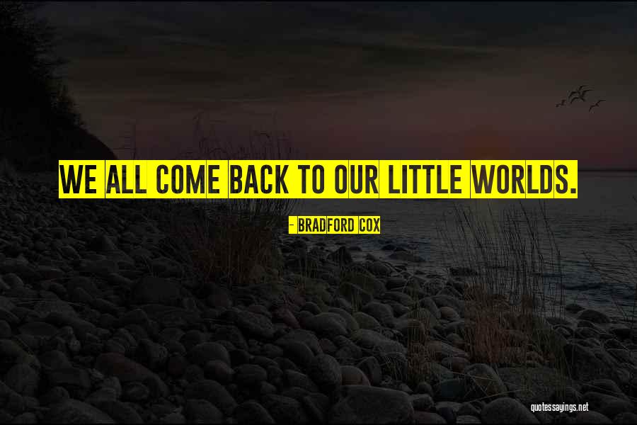 Our Little World Quotes By Bradford Cox Our Little World Quotes By Bradford Cox