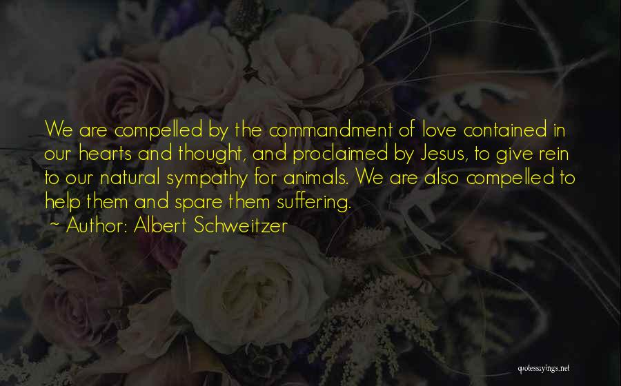 Our Love For Animals Quotes By Albert Schweitzer