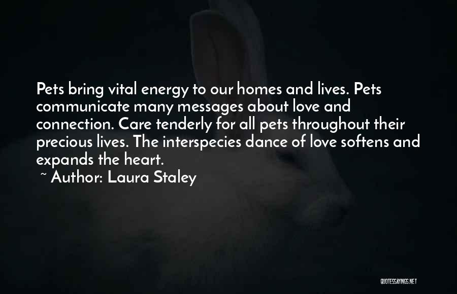 Our Love For Animals Quotes By Laura Staley