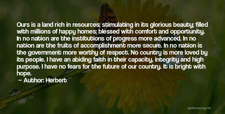 Our Nation Future Quotes By Herbert Our Nation Future Quotes By Herbert
