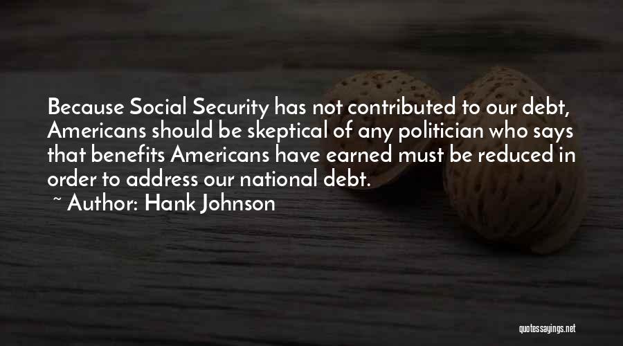 Our National Debt Quotes By Hank Johnson