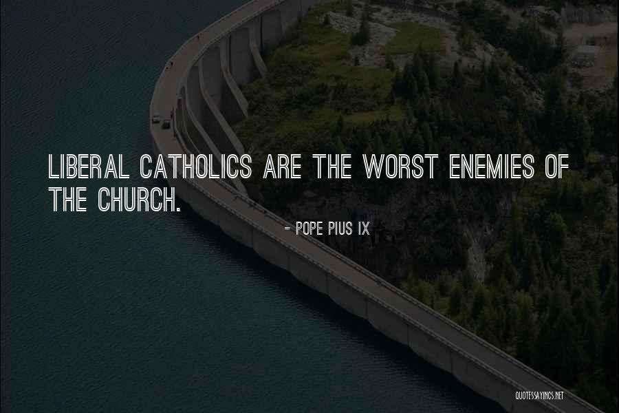 Our Own Worst Enemy Quotes By Pope Pius IX