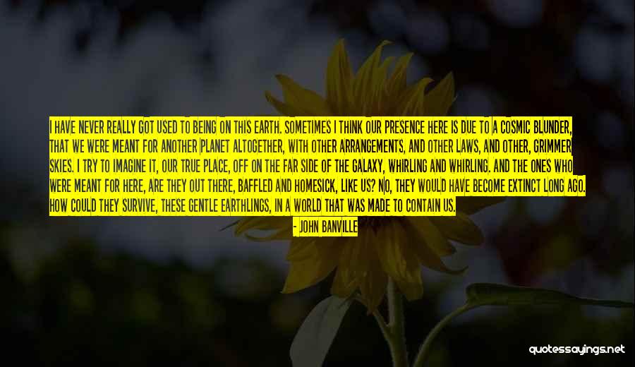 Our Planet Earth Quotes By John Banville