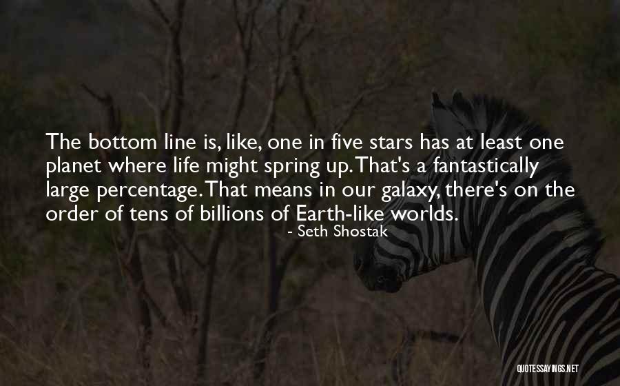 Our Planet Earth Quotes By Seth Shostak