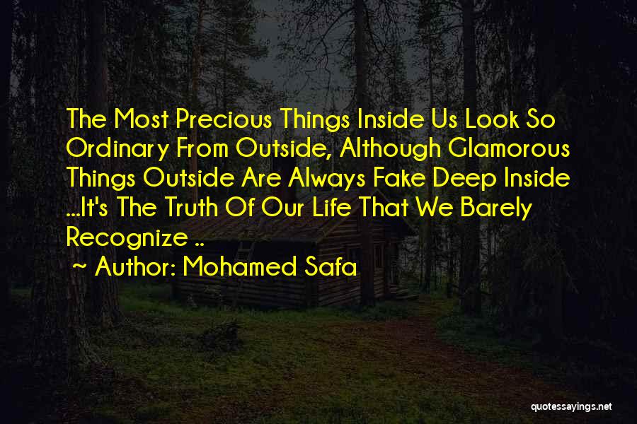 Our Precious Life Quotes By Mohamed Safa