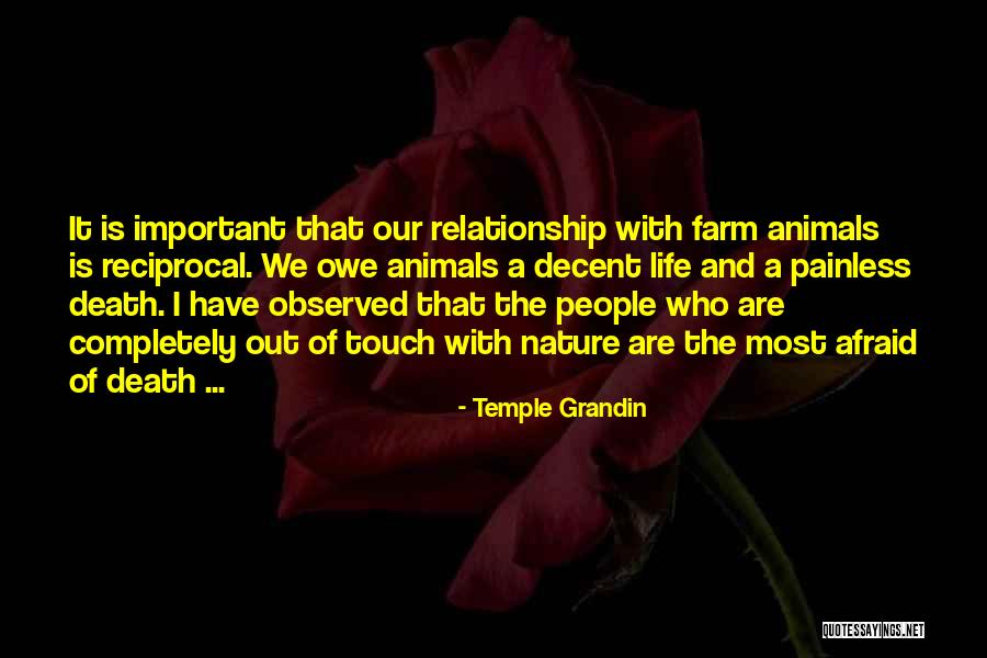 Our Relationship With Nature Quotes By Temple Grandin Our Relationship With Nature Quotes By Temple Grandin