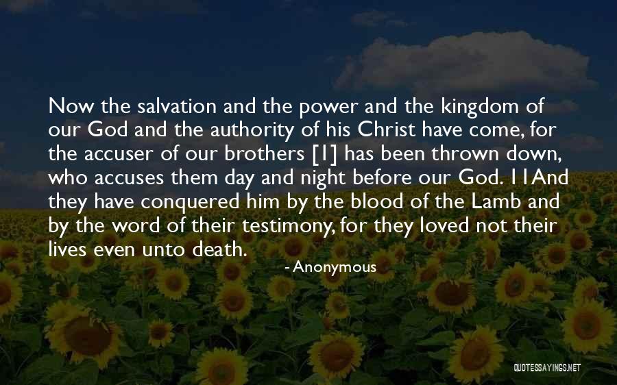 Our Salvation Is In His Blood Quotes By Anonymous Our Salvation Is In His Blood Quotes By Anonymous