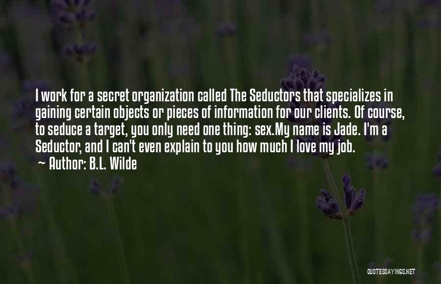 Our Secret Love Quotes By B.L. Wilde