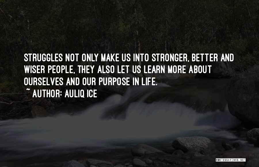 Our Struggles Make Us Stronger Quotes By Auliq Ice