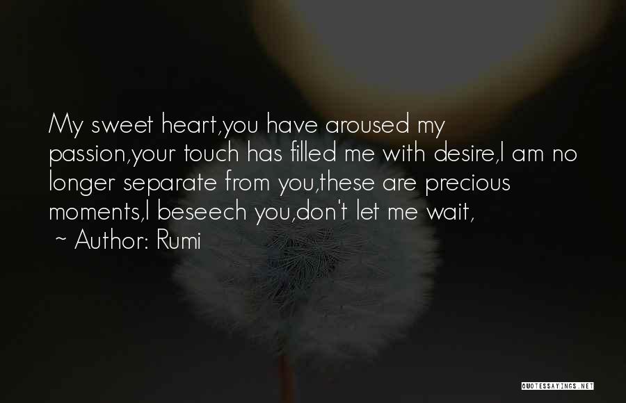 Our Sweet Moments Quotes By Rumi