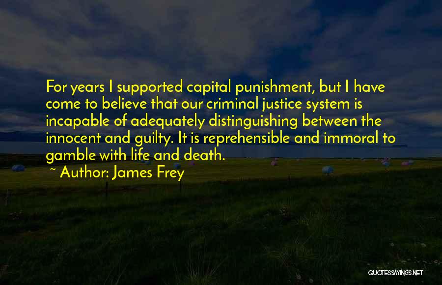 Our System Of Justice Quotes By James Frey