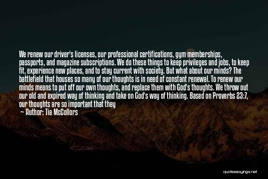 Our Thoughts Are With You Quotes By Tia McCollors