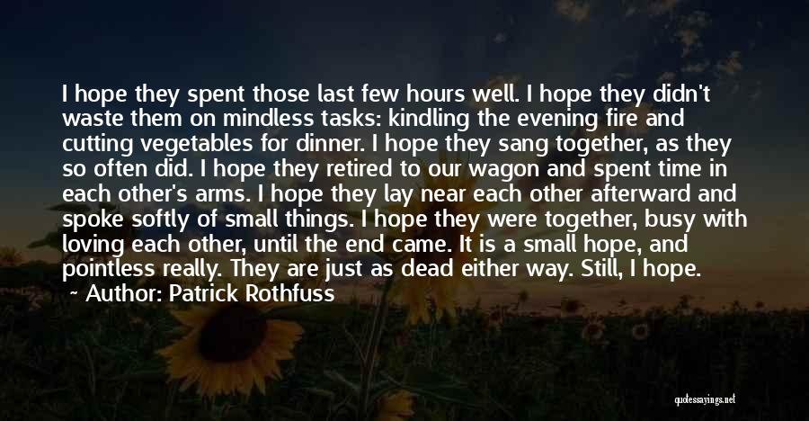 Our Time Spent Together Quotes By Patrick Rothfuss