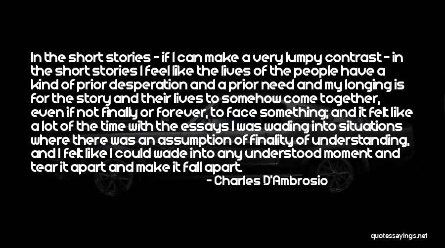 Our Time Together Was Short Quotes By Charles D'Ambrosio