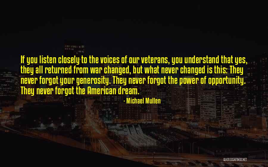 Our Veterans Quotes By Michael Mullen Our Veterans Quotes By Michael Mullen
