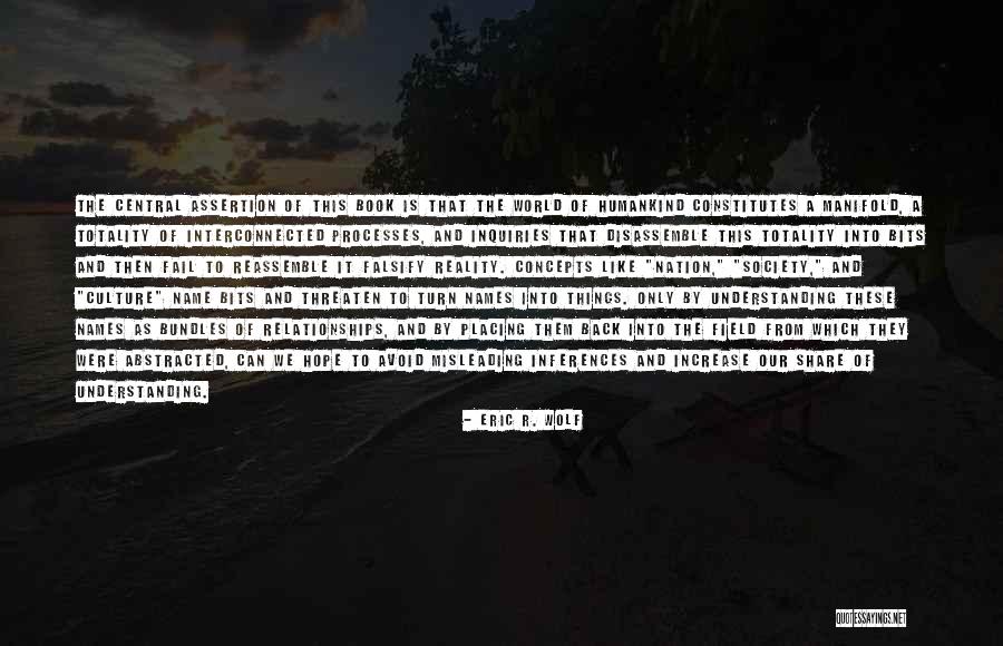 Ourselves Abstracted Quotes By Eric R. Wolf