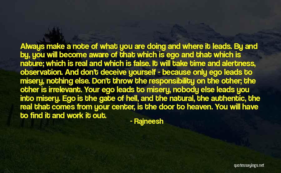 Out Door Quotes By Rajneesh