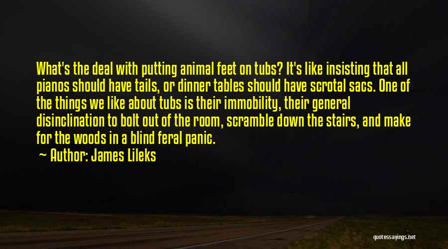 Out In The Woods Quotes By James Lileks