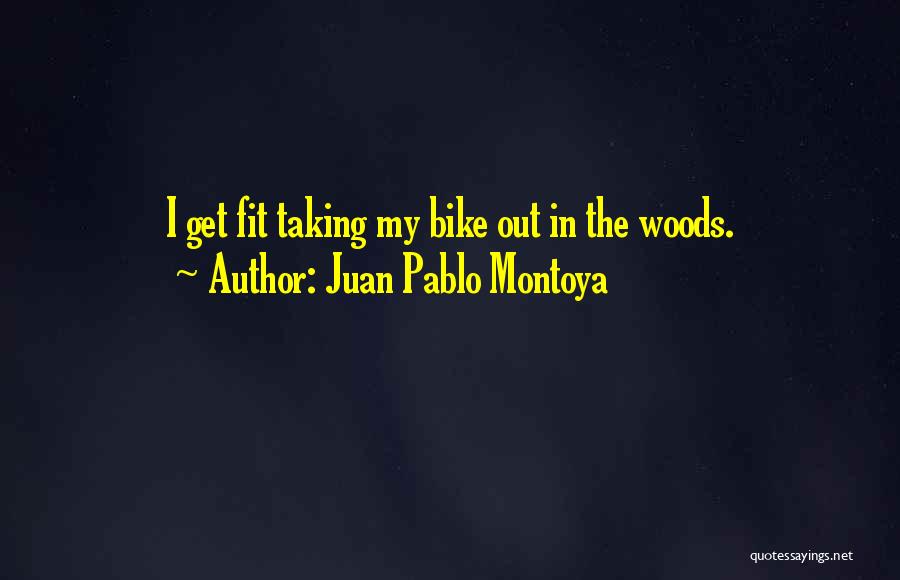 Out In The Woods Quotes By Juan Pablo Montoya